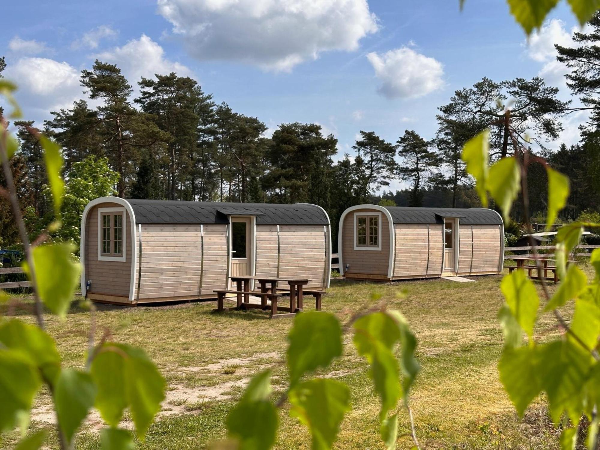 Naturcamping Lueneburger Heide - Chalets & Tiny Haeuser Soltau Bagian luar foto